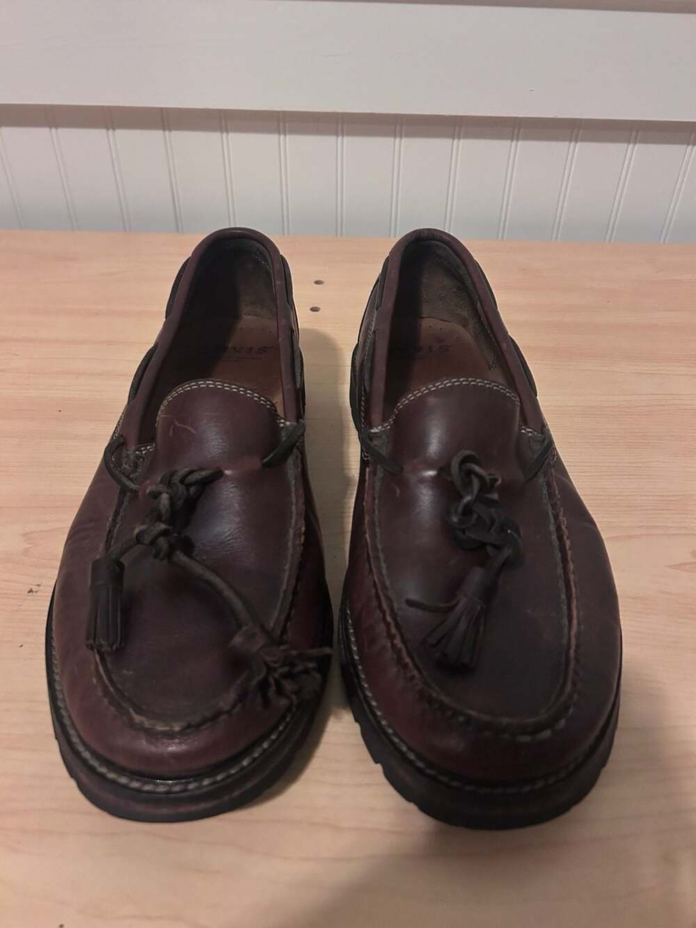 Orvis Leather Tassel Loafers Brown Size 11 M